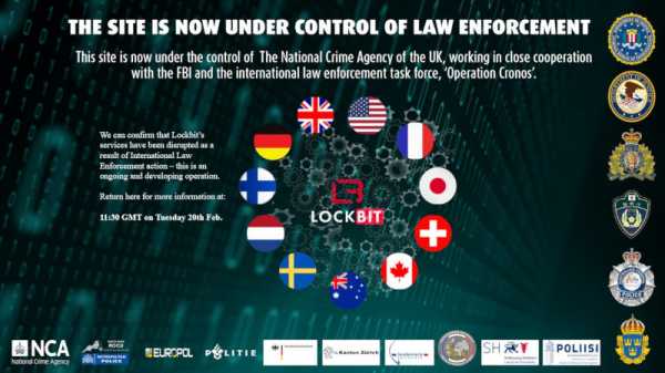 Правоохранители нескольких стран захватили сервера хакерской группировки LockBit