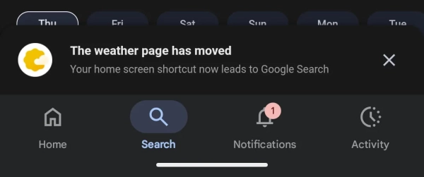 Google закриває застосунок "Погода" на Android, прогноз тепер в Пошуку з ШІ 6