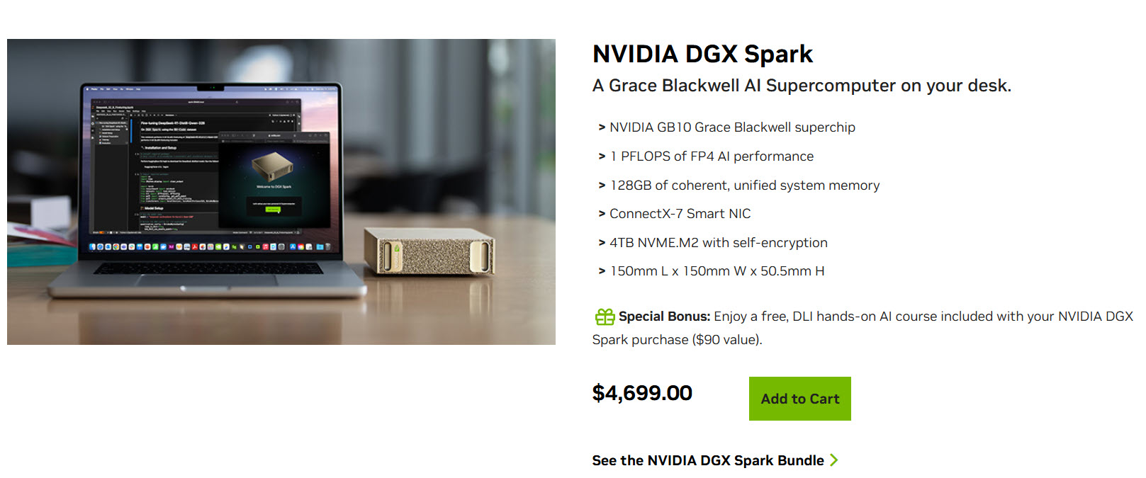 NVIDIA DGX Spark здорожчав на $700: нова ціна $4699 через дефіцит пам'яті 2