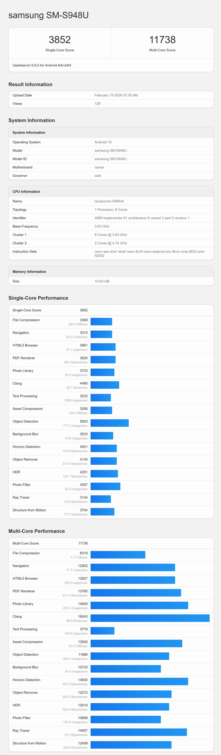 Samsung Galaxy S26 Ultra випереджає iPhone 17 Pro Max у новітніх тестах Geekbench 6 2 Samsung Galaxy S26 Ultra випереджає iPhone 17 Pro Max у новітніх тестах Geekbench 6 2
