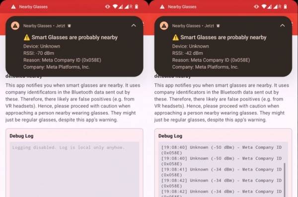 Новий додаток на Android сповістить про користувачів smart-окулярів 2 Новий додаток на Android сповістить про користувачів smart-окулярів 2