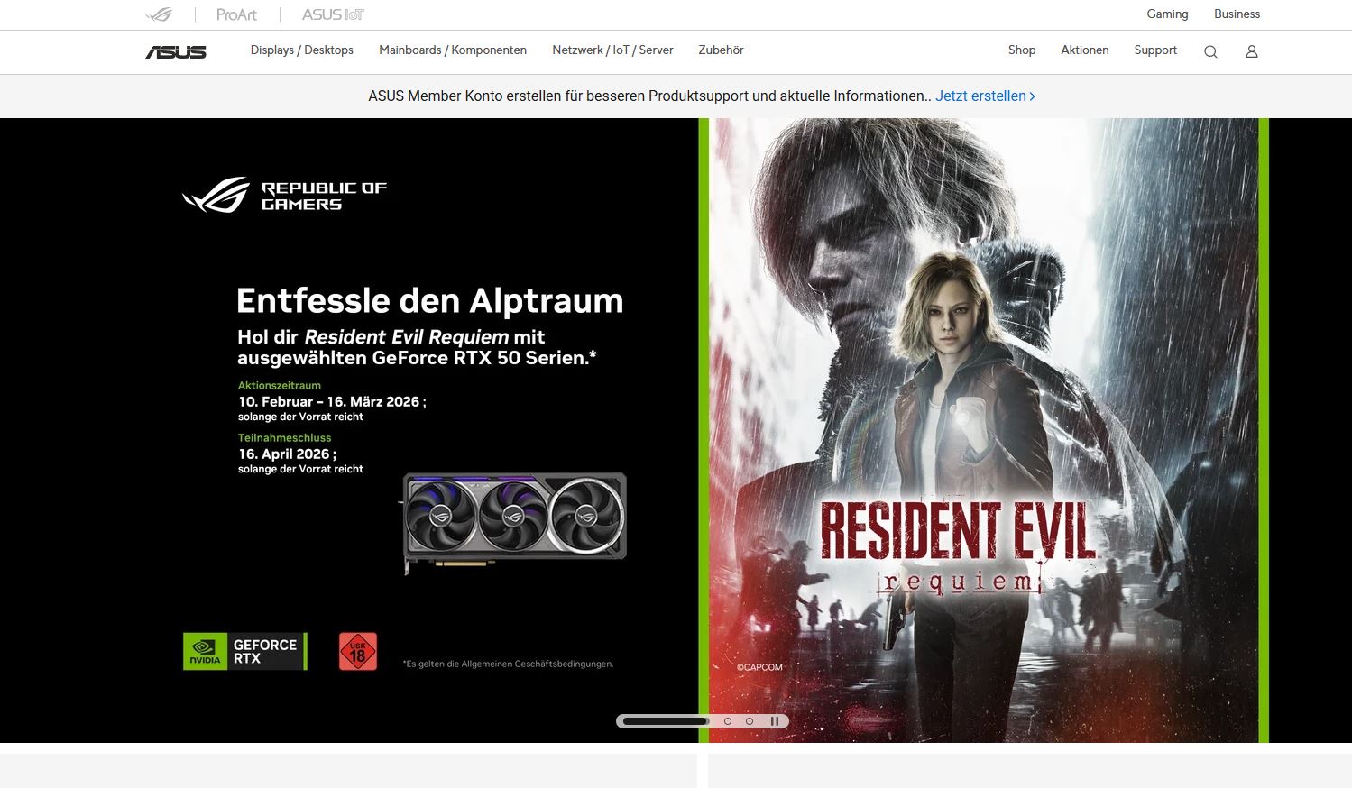 ASUS Німеччина запустила сайт: де ж десктопи та ноутбуки, тоді як Acer досі поза мережею 2 ASUS Німеччина запустила сайт: де ж десктопи та ноутбуки, тоді як Acer досі поза мережею 2