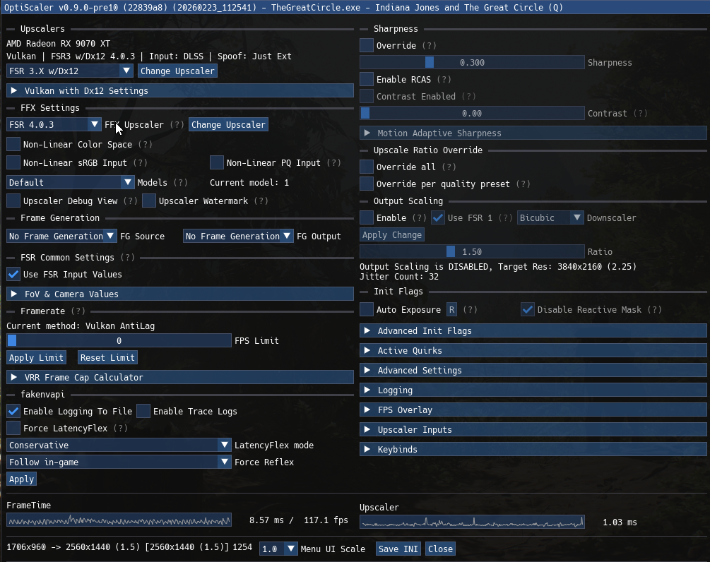 Optiscaler полегшує додавання AMD FSR 4 до будь-якої гри Vulkan 9