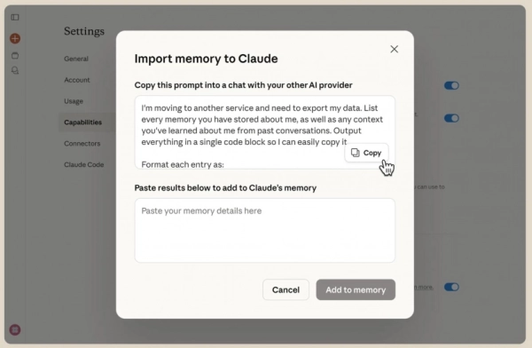 Claude: імпорт діалогів з іншими чат-ботами 2