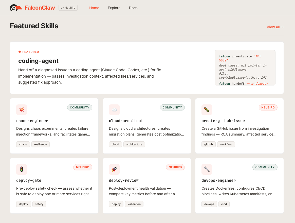NeuBird AI представляє Falcon та FalconClaw: автоматичне виявлення й усунення програмних помилок за допомогою ШІ 4