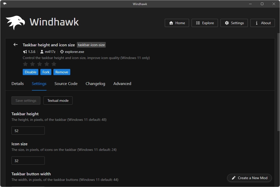 7 хитрощів Windhawk: як я перетворив робочий стіл Windows 11, відкинувши сумніви 8 7 хитрощів Windhawk: як я перетворив робочий стіл Windows 11, відкинувши сумніви 8