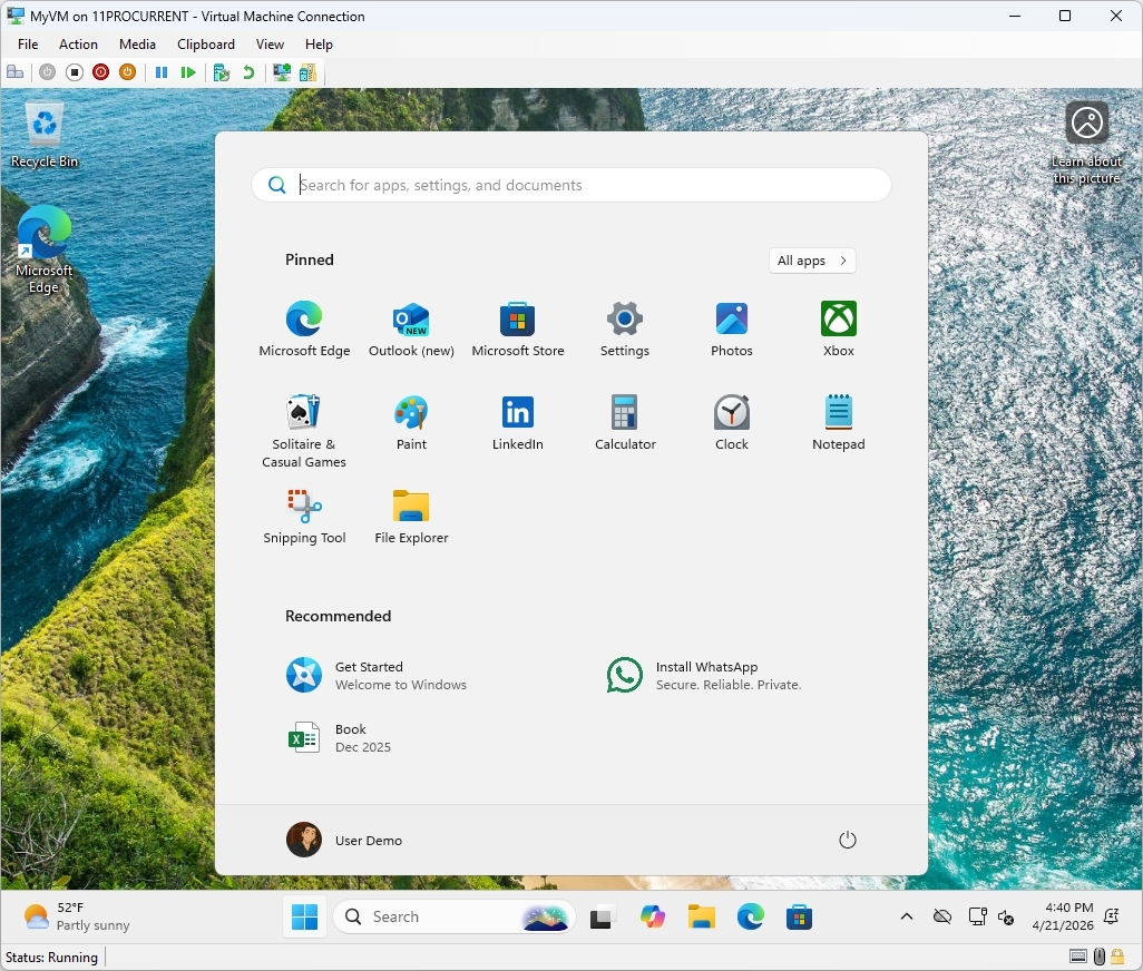 Створіть безпечне середовище для тестування з Hyper‑V та Windows Sandbox 17