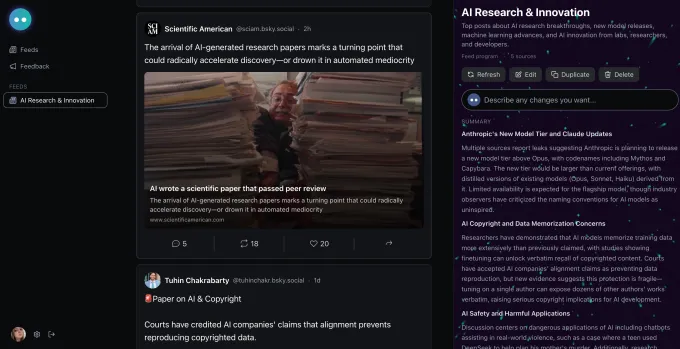 Bluesky впроваджує AI: створюйте власні стрічки з Attie 3