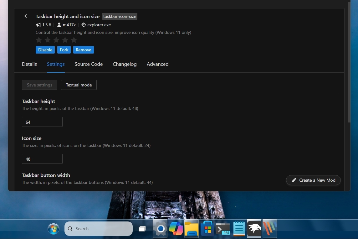 7 хитрощів Windhawk: як я перетворив робочий стіл Windows 11, відкинувши сумніви 7 7 хитрощів Windhawk: як я перетворив робочий стіл Windows 11, відкинувши сумніви 7