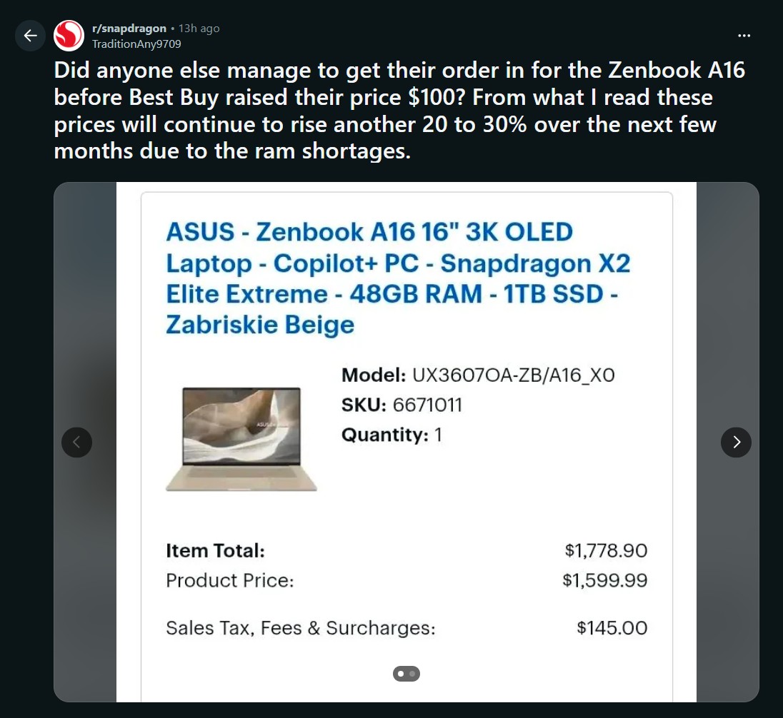 ASUS підвищує ціни на ноутбуки зі Snapdragon X Elite: жертвуємо якістю заради прибутку? 4 ASUS підвищує ціни на ноутбуки зі Snapdragon X Elite: жертвуємо якістю заради прибутку? 4