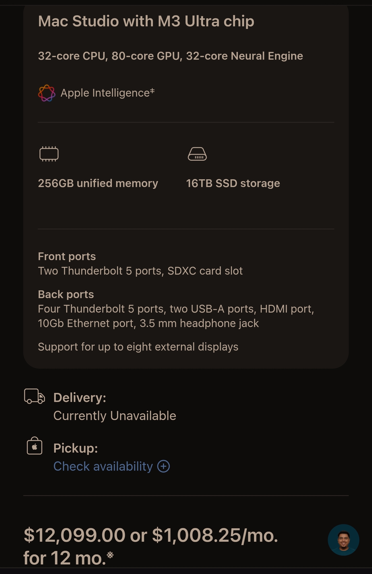 Apple M3 Ultra: Дефіцит жене ціни Mac Studio до захмарних $25,000 2