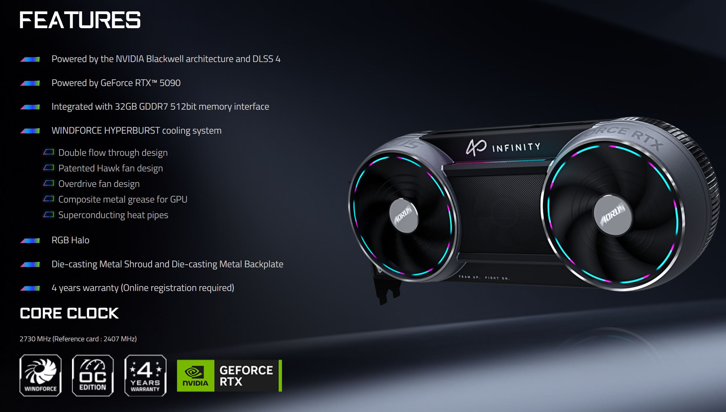 GIGABYTE розкриває секрети: п'ять нових відеокарт AORUS Infinity RTX 50, включно з RTX 5060, з'явилися в базі EEC 3 GIGABYTE розкриває секрети: п'ять нових відеокарт AORUS Infinity RTX 50, включно з RTX 5060, з'явилися в базі EEC 3
