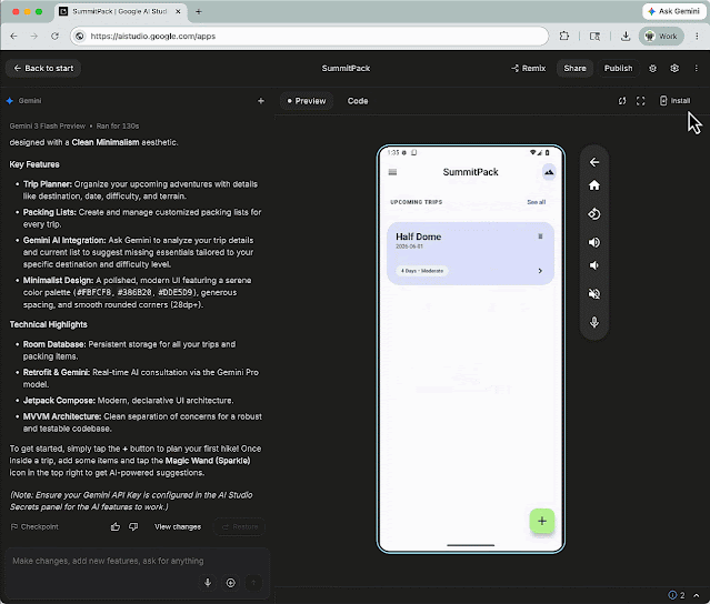 Google AI Studio: створюй Android-застосунки з тексту 3