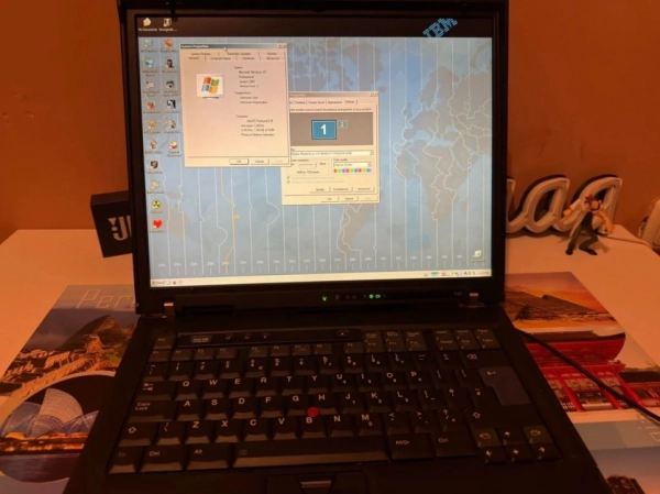 IBM ThinkPad T43: власник встановив 26 років історії Windows 9