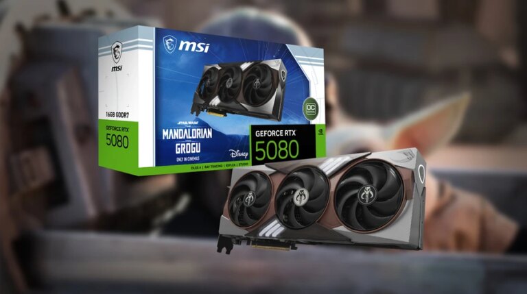 MSI випустила відеокарту RTX 5080 у стилі Мандалорця та Гроґу 9