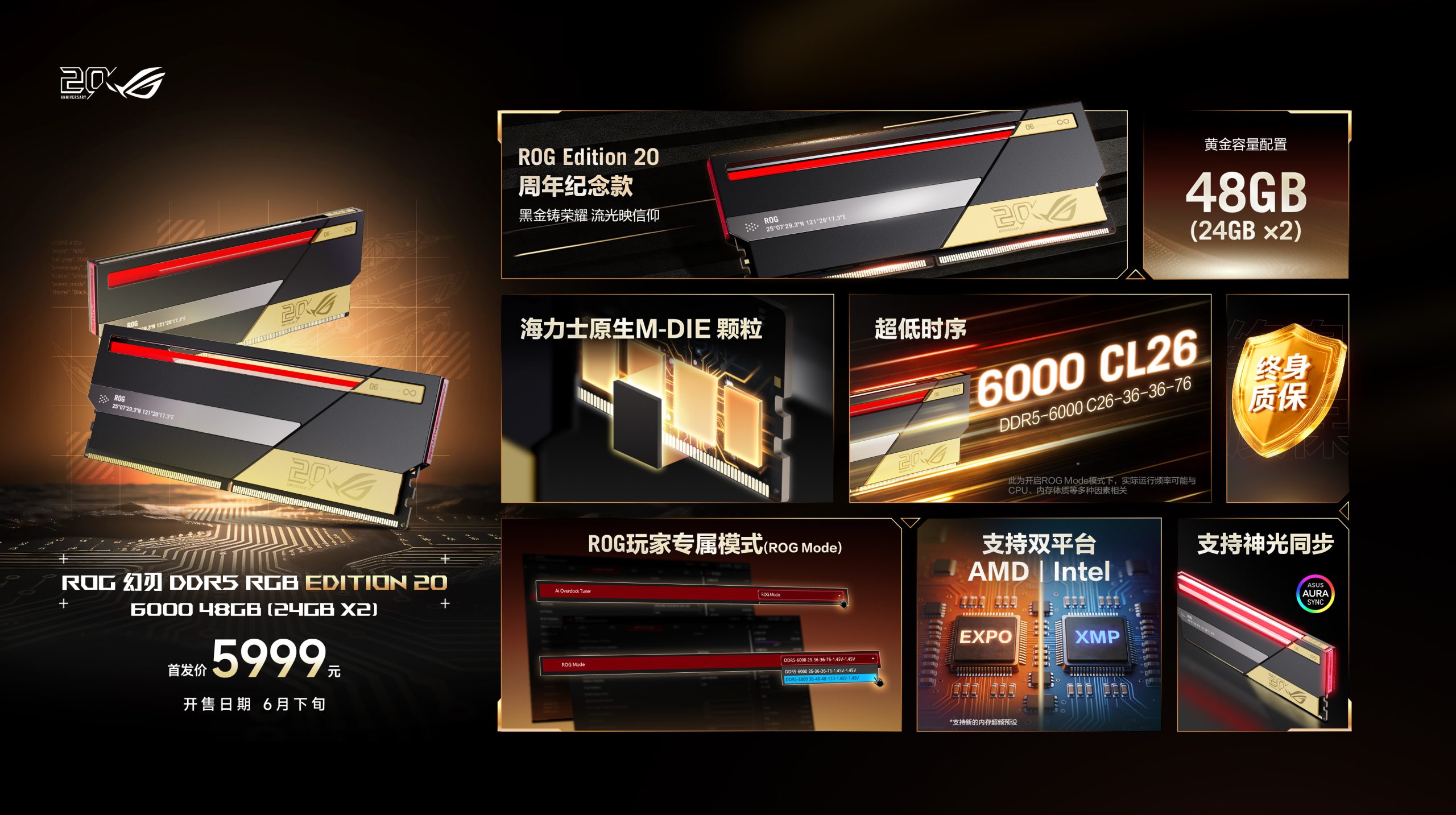 ASUS презентує 48 ГБ DDR5 ROG-модулів: обирайте швидкість 6000 CL26 або 8000 CL36 в один клік 2 ASUS презентує 48 ГБ DDR5 ROG-модулів: обирайте швидкість 6000 CL26 або 8000 CL36 в один клік 2