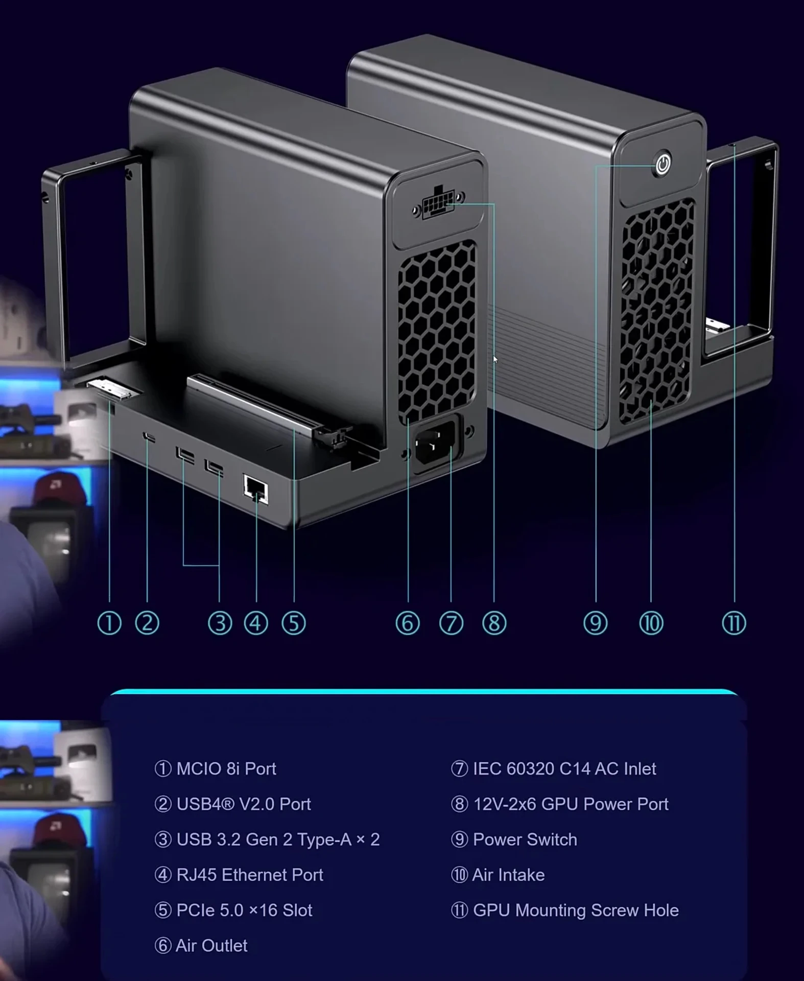 OCuLink удвічі швидше: GPD випустила док-станцію та міні-ПК з PCIe 4.0 x8 9