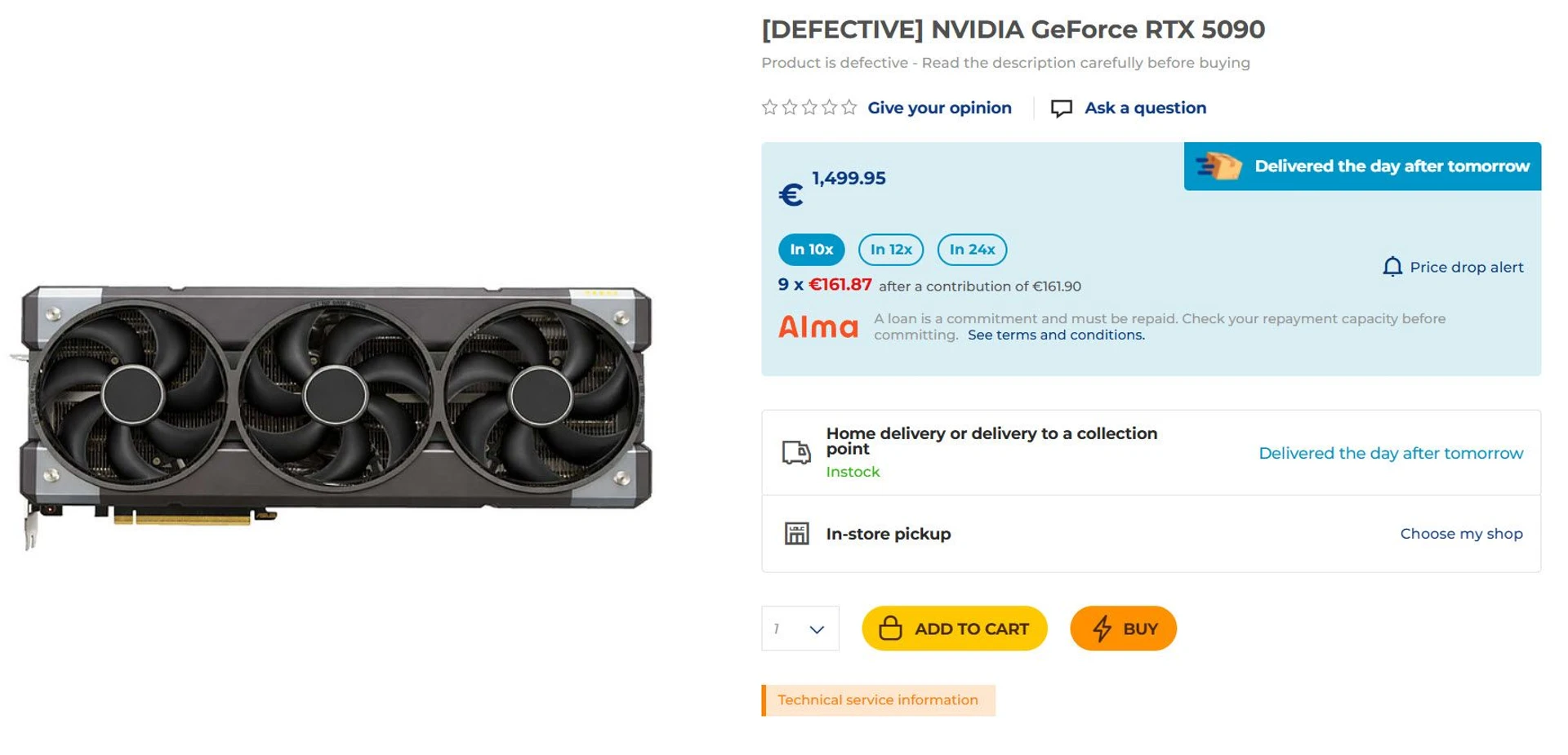 NVIDIA RTX 5090: браковані карти продаються за €1500 без повернення 2