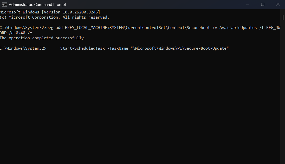 Перевірте, чи ваш комп'ютер Windows потребує нового сертифікату Secure Boot до його скасування 8