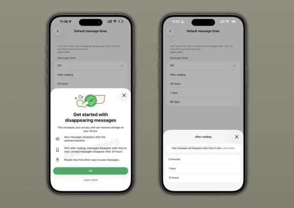 WhatsApp: "Зникаючі повідомлення" отримали оновлену логіку роботи 2