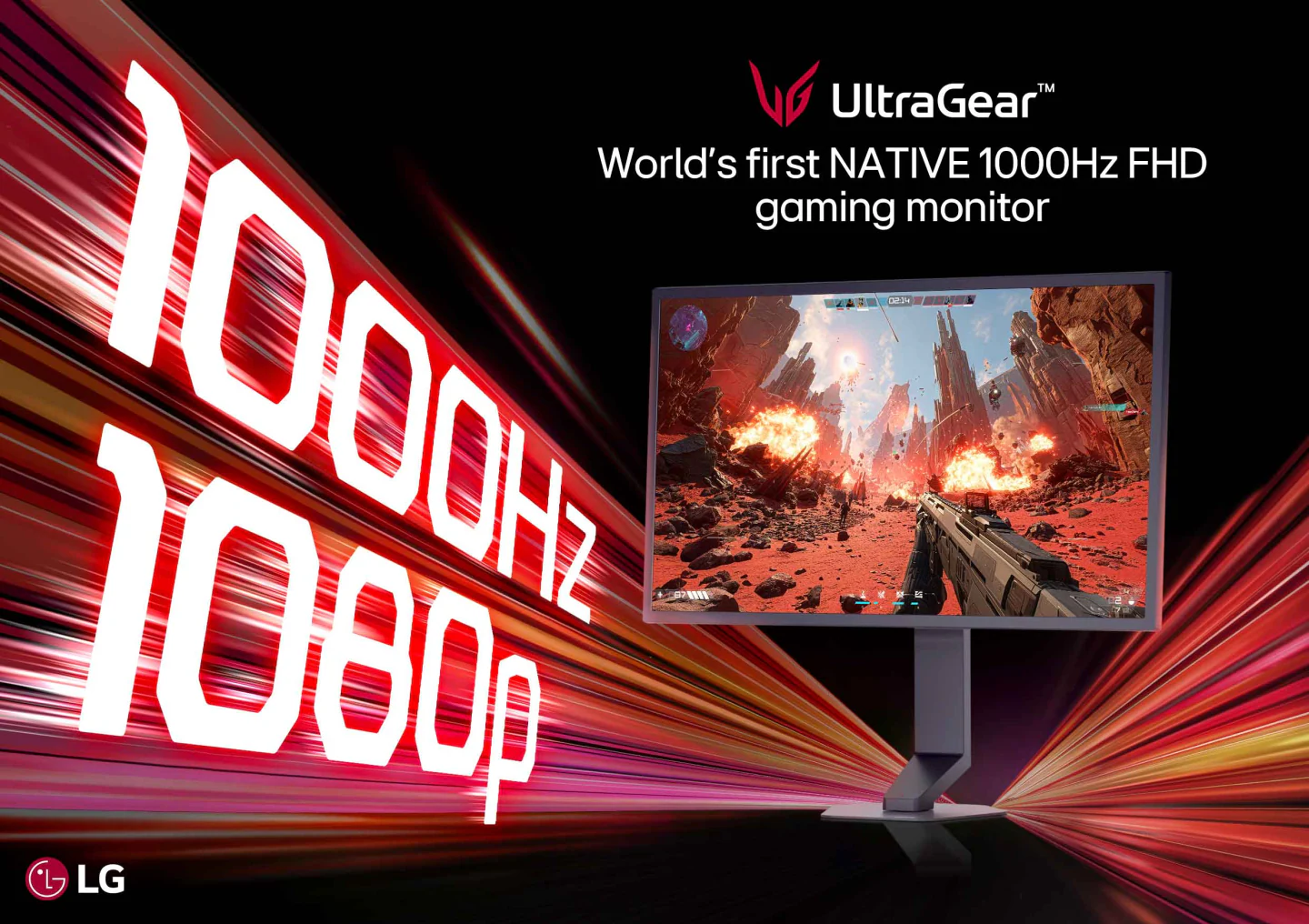 LG shattering the 1000 Hz barrier with the 25G590B, the first monitor to achieve that refresh rate natively at 1080p. 2 LG shattering the 1000 Hz barrier with the 25G590B, the first monitor to achieve that refresh rate natively at 1080p. 2