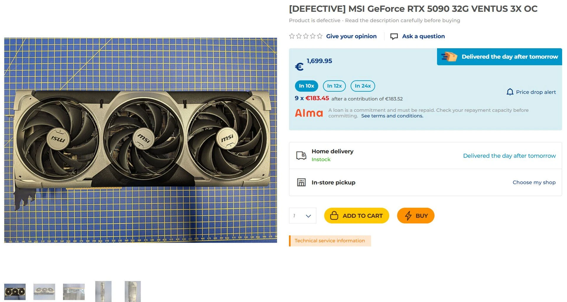 NVIDIA RTX 5090: браковані карти продаються за €1500 без повернення 3