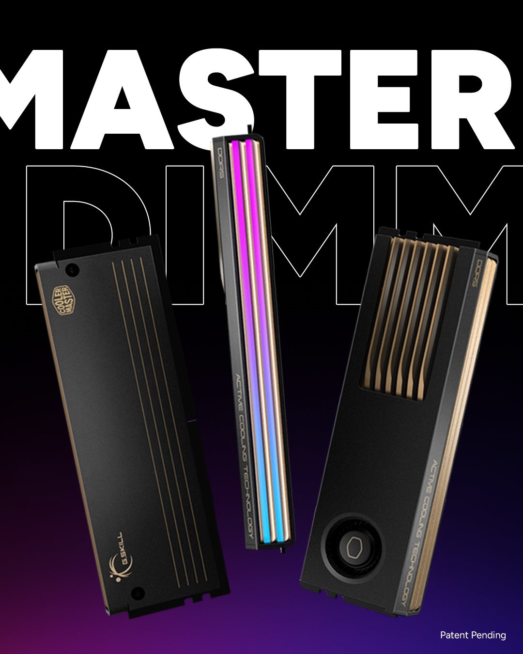 Cooler Master та G.Skill запалюють: дебют DDR5 пам'яті MasterDIMM AC з активним охолодженням 2 Cooler Master та G.Skill запалюють: дебют DDR5 пам'яті MasterDIMM AC з активним охолодженням 2