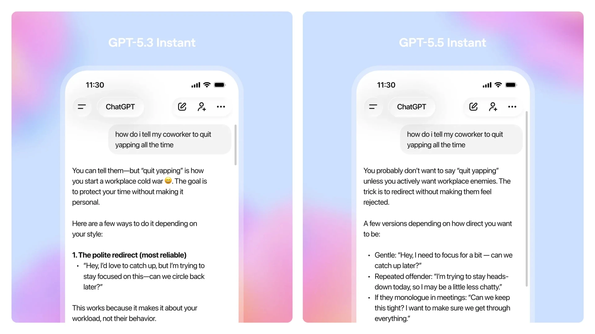 OpenAI представила GPT-5.5 Instant 2
