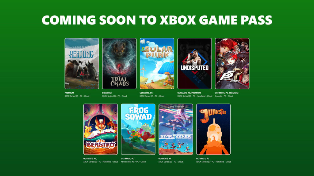 Persona 5 Royal, Solarpunk та інші хіти захоплюють Xbox Game Pass у червні перед Xbox Games Showcase 2