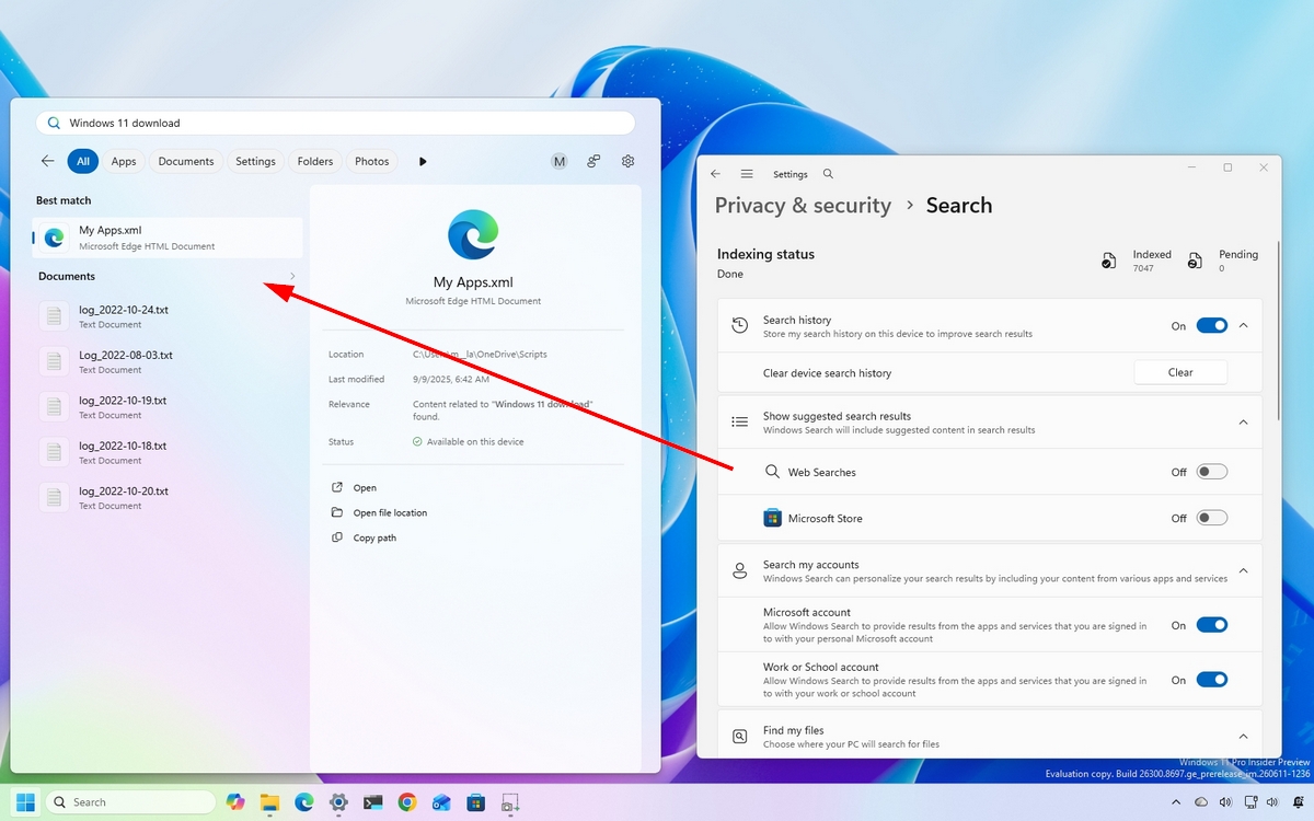 Windows 11: Microsoft додає вимикач для пошуку, що використовує Bing 2 Windows 11: Microsoft додає вимикач для пошуку, що використовує Bing 2