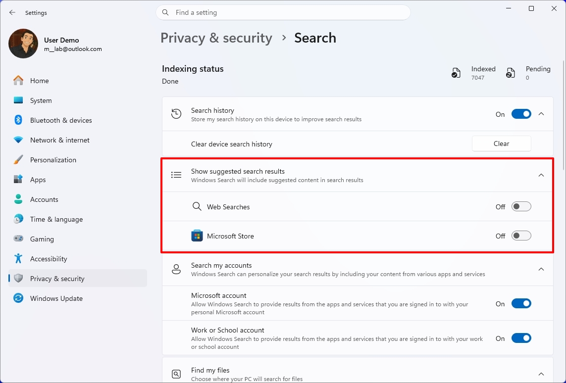 Windows 11: Microsoft додає вимикач для пошуку, що використовує Bing 5 Windows 11: Microsoft додає вимикач для пошуку, що використовує Bing 5
