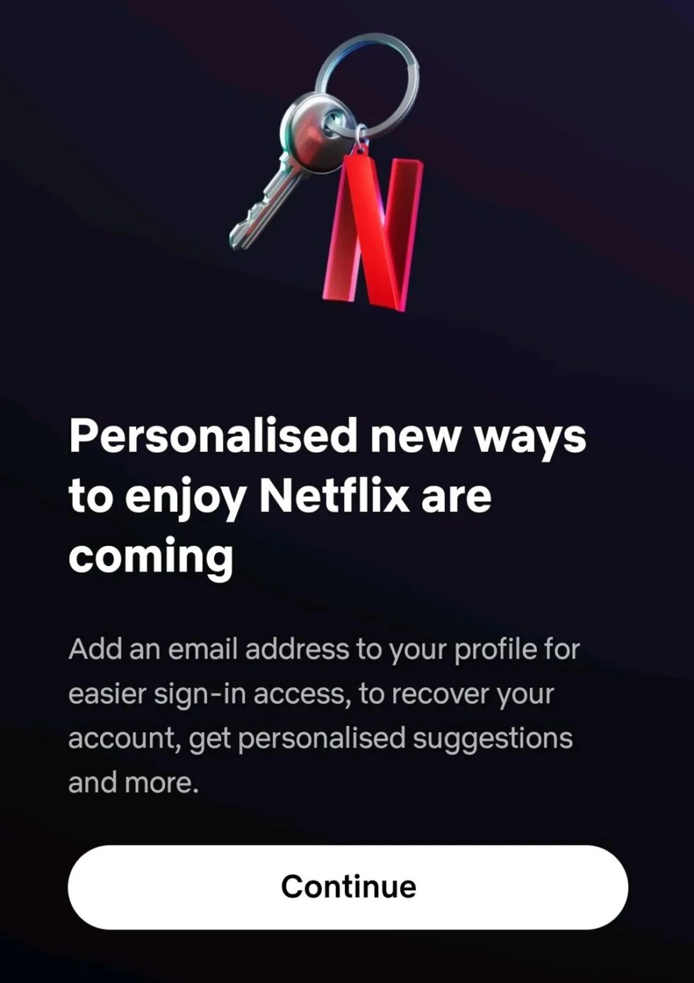 Netflix вимагає окрему пошту для кожного профілю 2
