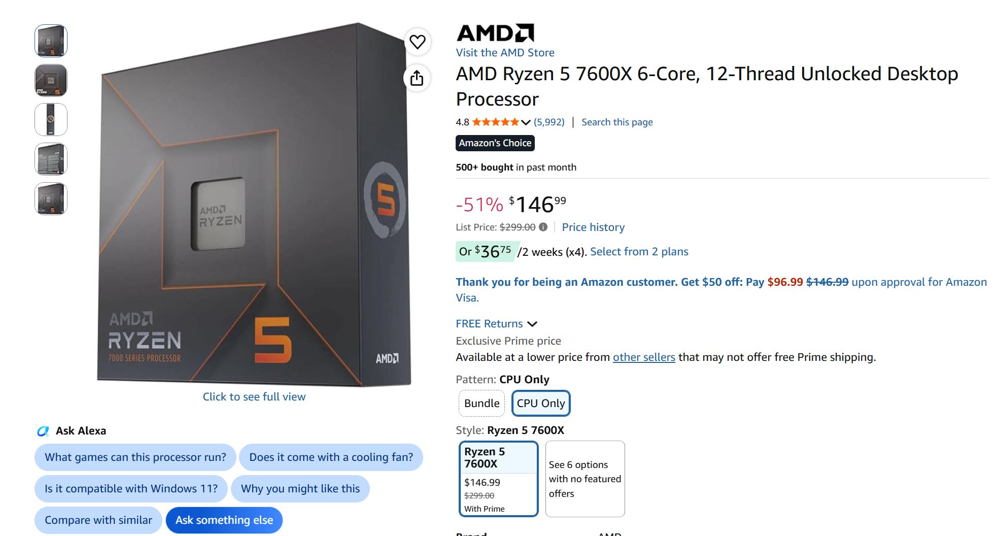 AMD знижує ціни на процесори 9600X та 7600X: зібрати потужний ПК з AM5 стало значно дешевше 3 AMD знижує ціни на процесори 9600X та 7600X: зібрати потужний ПК з AM5 стало значно дешевше 3