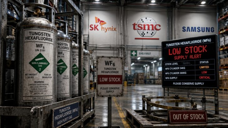 Японія зупинила виробництво напівпровідникових газів: TSMC, SK Hynix і Samsung під ударом через заборону Китаю на вольфрам 23 Японія зупинила виробництво напівпровідникових газів: TSMC, SK Hynix і Samsung під ударом через заборону Китаю на вольфрам 23