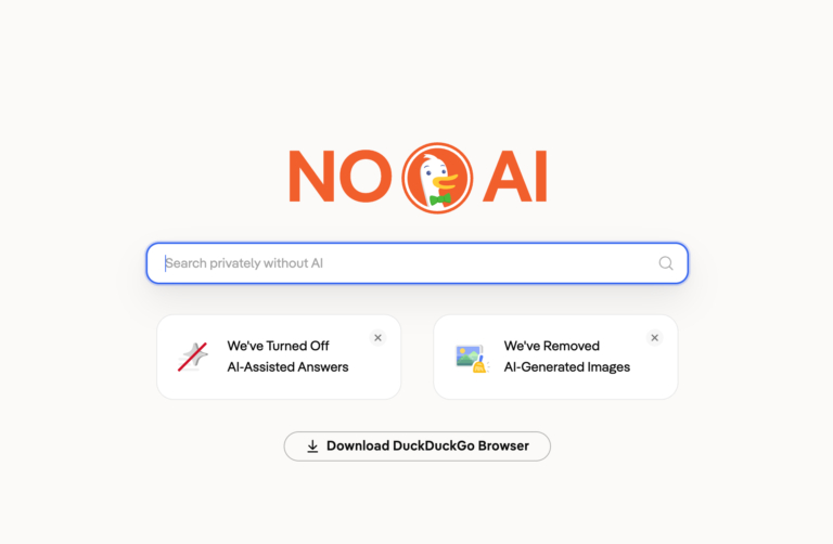 DuckDuckGo спрощує доступ до свого пошуку без ШІ на тлі зростання трафіку 7