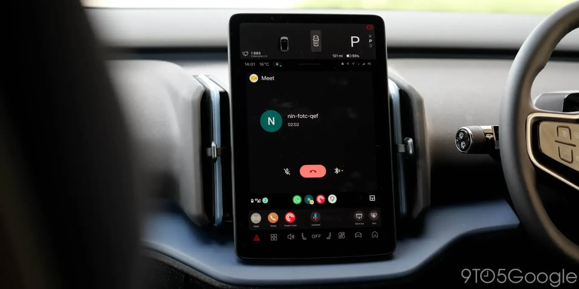 Google Meet на Android Auto тепер доступний усім користувачам 4