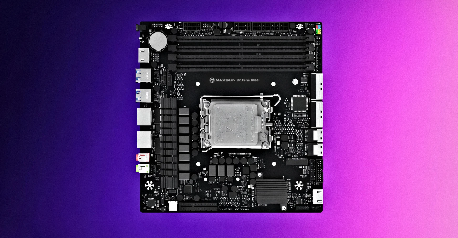 MaxSun материнські плати для Intel з MCIO замість PCIe x16 3