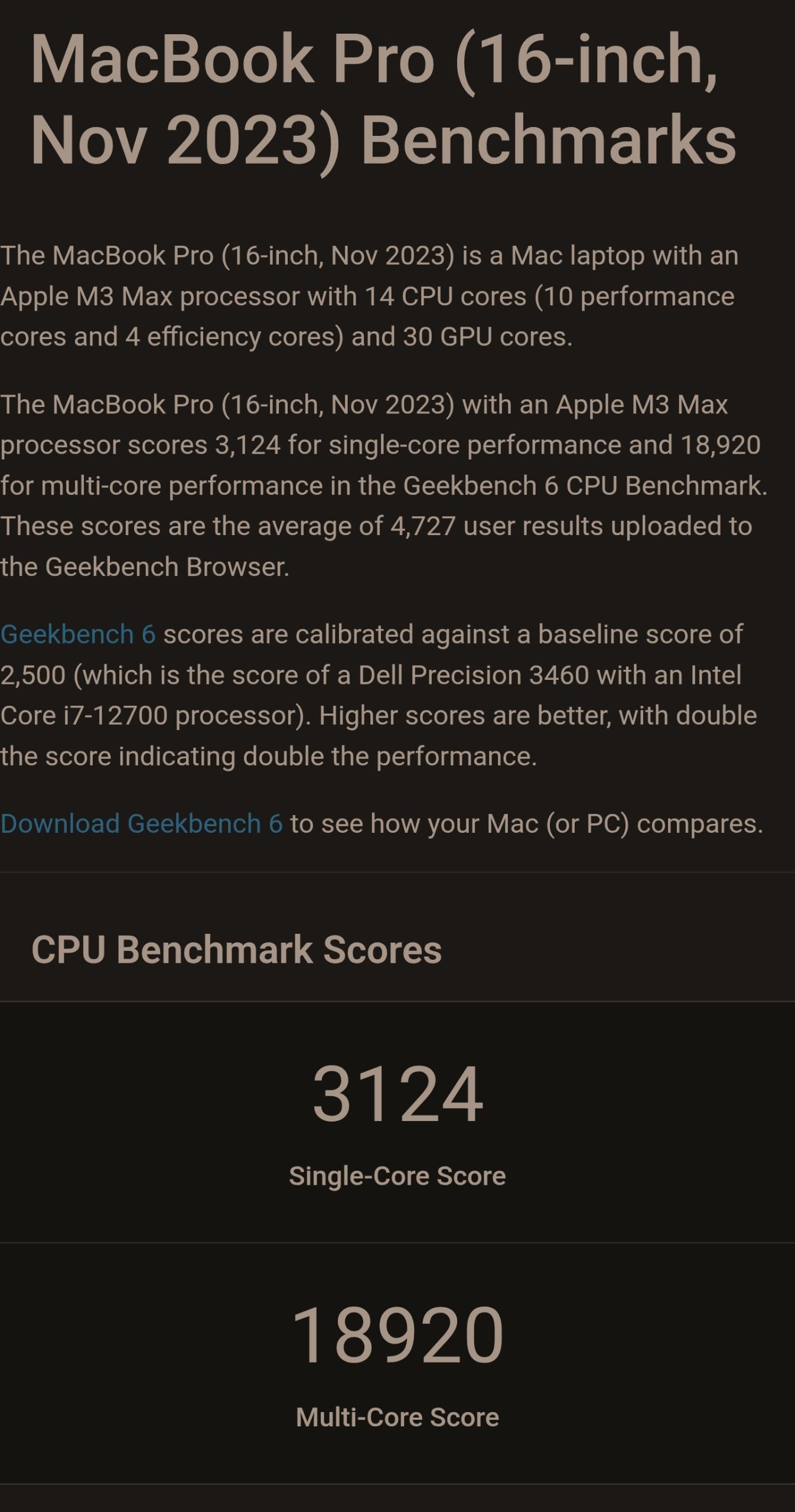 NVIDIA N1x SoC поступається Apple M3 Max: перші результати Geekbench 6 6