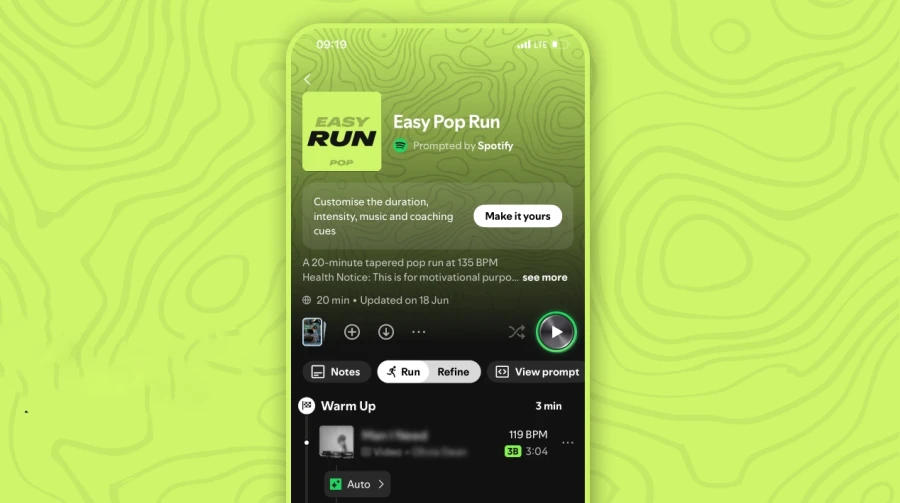 Spotify: режим для бігу з ШІ, що підбирає музику під темп 1
