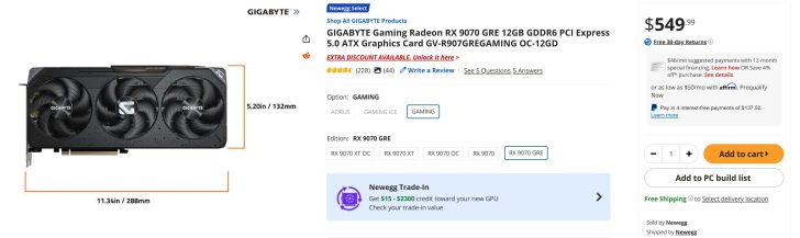 Radeon RX 9070 GRE вперше з моменту випуску коштує менше 500 доларів 2 Radeon RX 9070 GRE вперше з моменту випуску коштує менше 500 доларів 2