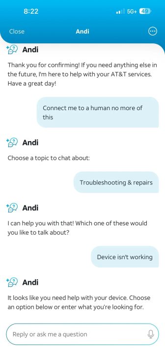 AI-манія AT&T: чому чат-бот Andi перетворює службу підтримки на пекло з "петлею смерті" 3