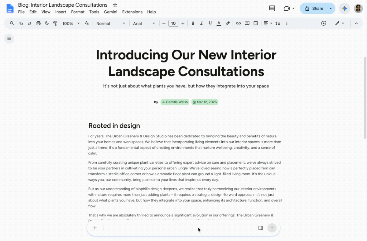 Google Docs з Gemini: генерація діаграм та зображень 2