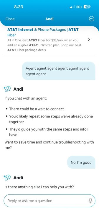 AI-манія AT&T: чому чат-бот Andi перетворює службу підтримки на пекло з "петлею смерті" 2