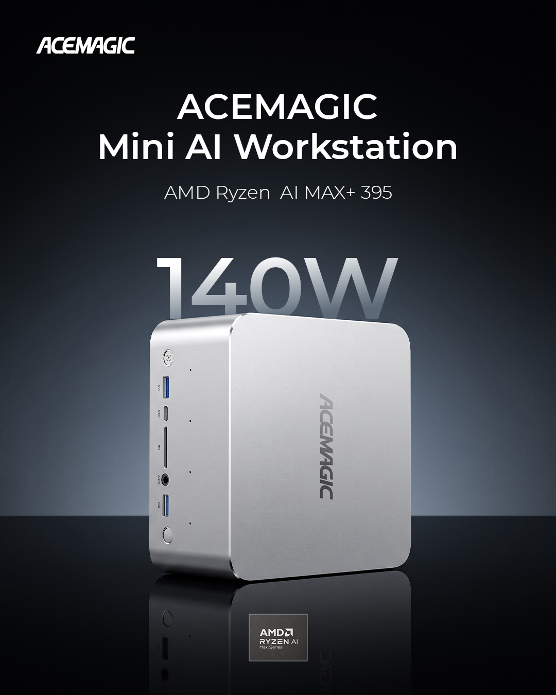 Acemagic F9A: Міні-ПК з Ryzen AI Max+ 395 та 126 TOPS обчислювальної потужності для ШІ 2 Acemagic F9A: Міні-ПК з Ryzen AI Max+ 395 та 126 TOPS обчислювальної потужності для ШІ 2