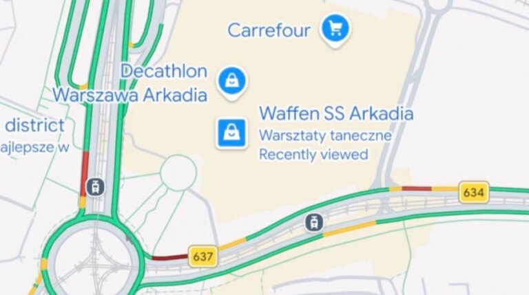 Google Maps: виправлено образливі назви локацій у Польщі 21 Google Maps: виправлено образливі назви локацій у Польщі 21