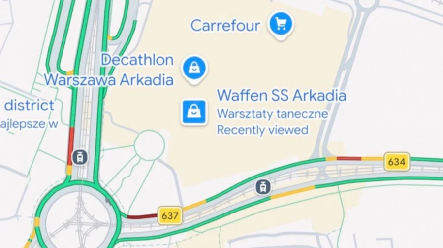 Google Maps: виправлено образливі назви локацій у Польщі 1