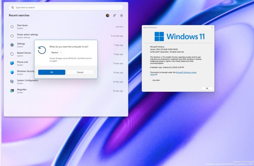 Усе, що ми знаємо про велике оновлення Windows 11 2026 (26H2), яке&hellip;