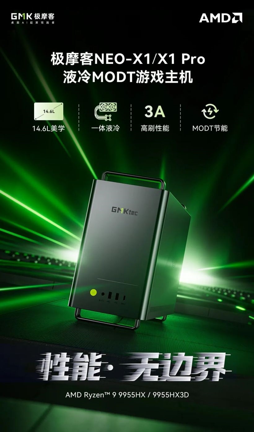 GMKtec NEO X1 Pro: RTX 5070 та Ryzen 9 9955HX3D у корпусі 14,6 л за $2438 2