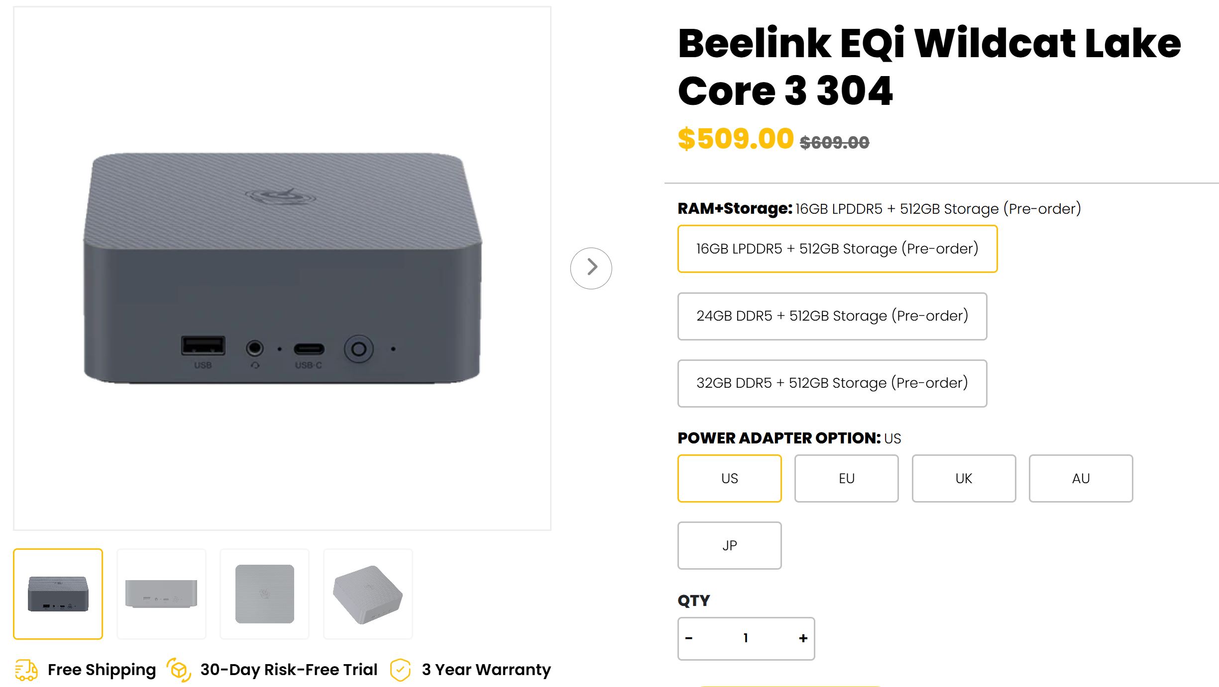 Beelink презентує Mini PC Wildcat Lake EQi 304: 16 ГБ ОЗП та 512 ГБ сховища за $509 2 Beelink презентує Mini PC Wildcat Lake EQi 304: 16 ГБ ОЗП та 512 ГБ сховища за $509 2