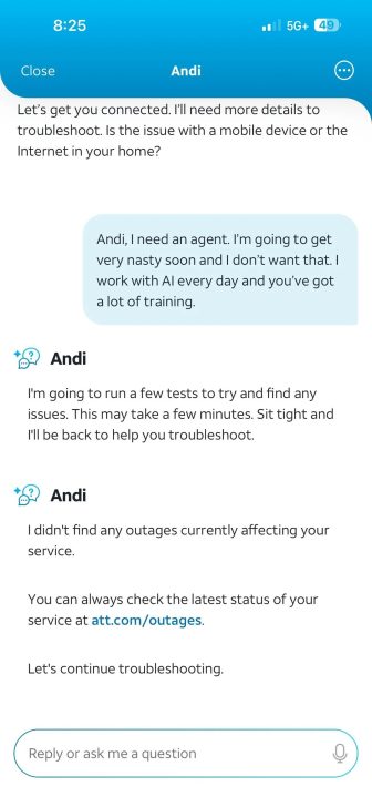AI-манія AT&T: чому чат-бот Andi перетворює службу підтримки на пекло з "петлею смерті" 10